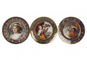THREE AUSTRIAN PORCELAIN CABIN