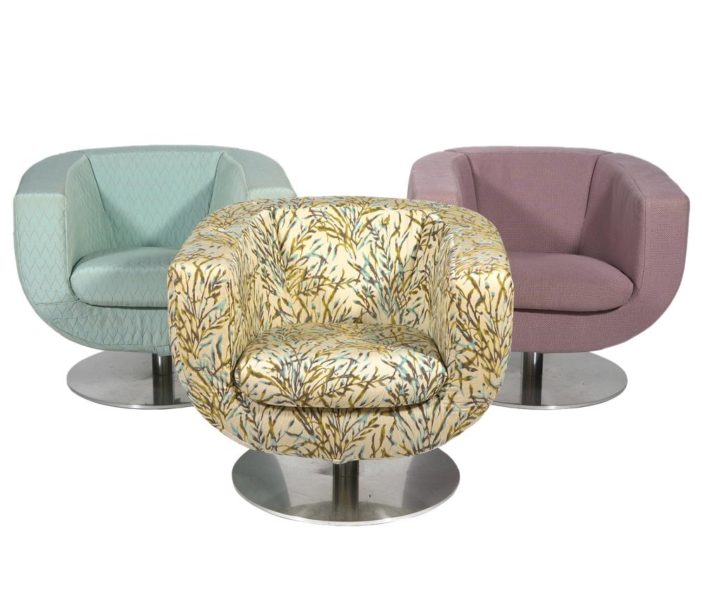 THREE B & B ITALIA 'TULIP' SWIVEL