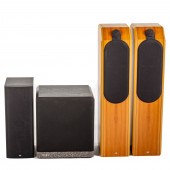 THREE B & W SPEAKERS & VELODYN