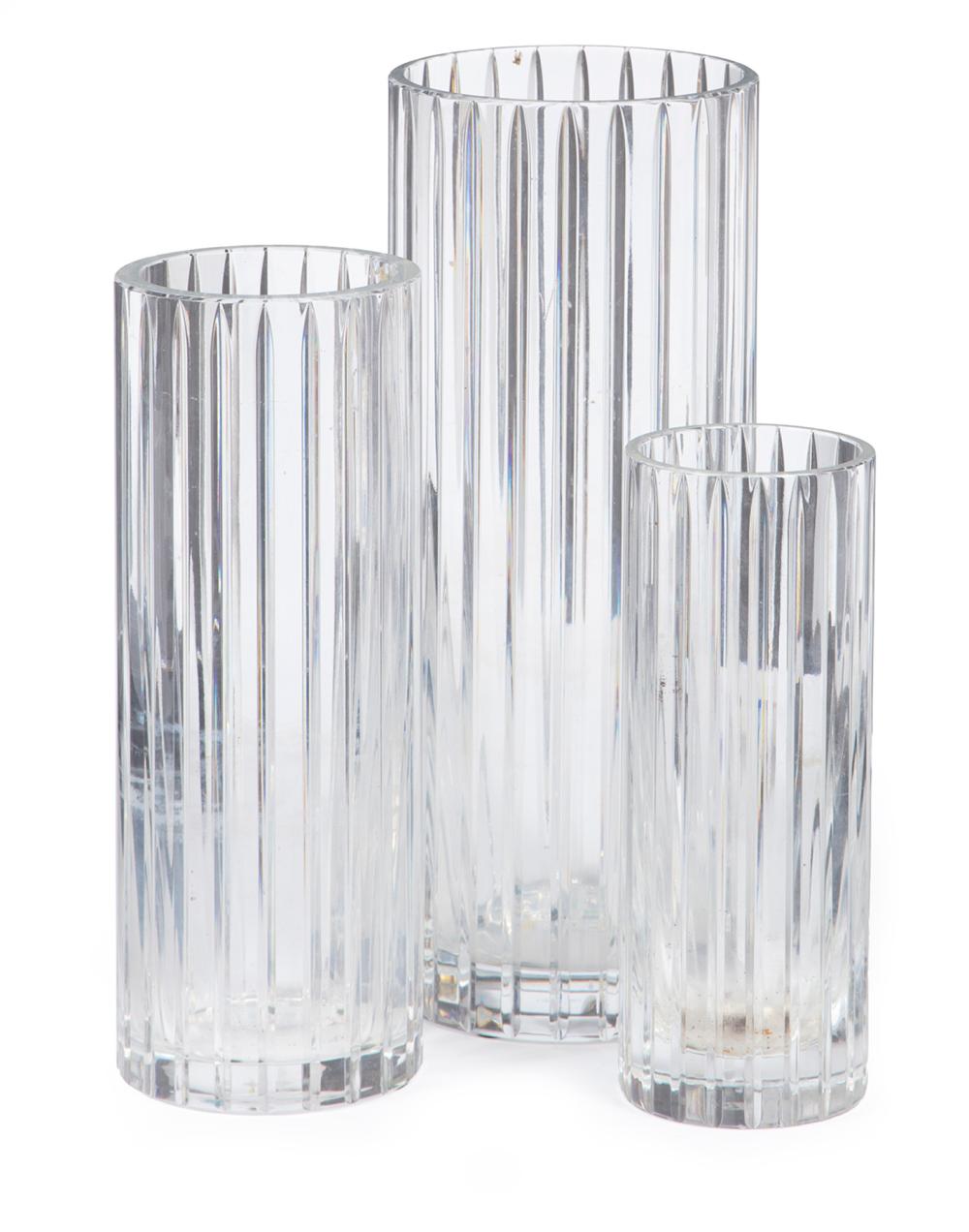 THREE BACCARAT CRYSTAL "HARMONIE"