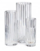 THREE BACCARAT CRYSTAL "HARMON