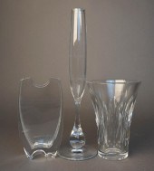 THREE BACCARAT FRENCH CRYSTAL