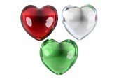 THREE BACCARAT HEART PAPERWEIG