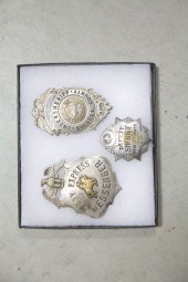 THREE BADGES.  American late 1