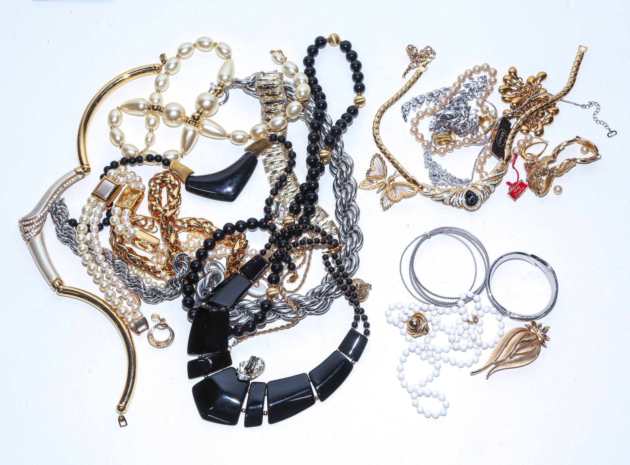 THREE BAGS OF DESIGNER JEWELRY