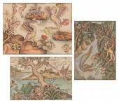 THREE BALINESE WORKS ON PAPERT