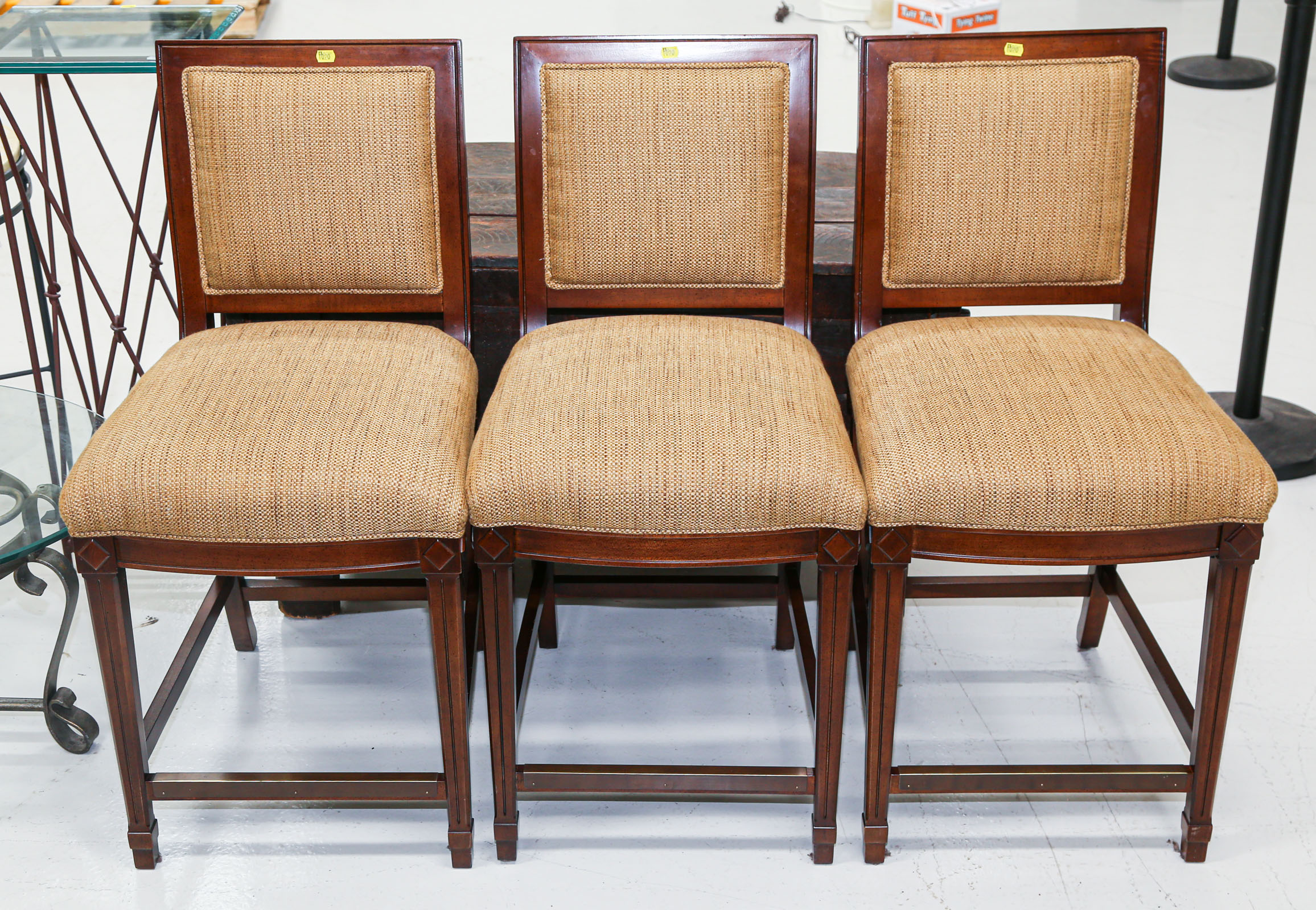 THREE BAR CHAIRS Modern; 39 3/4 in.