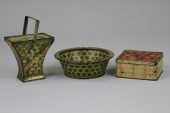 THREE BASKET FORM BISCUIT CONT
