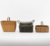 THREE BASKETS, 19TH CENTURY ON