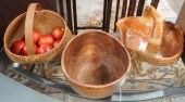 THREE BASKETS AND GROUP OF COM