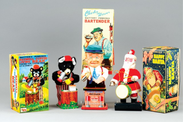 THREE BATTERY OPERATED TOYS Japan