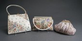 THREE BEADED AND EMBROIDERED H