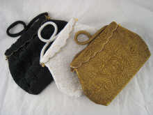 Three beaded evening bags.