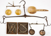 THREE BEAM SCALES, 19TH C.<br>