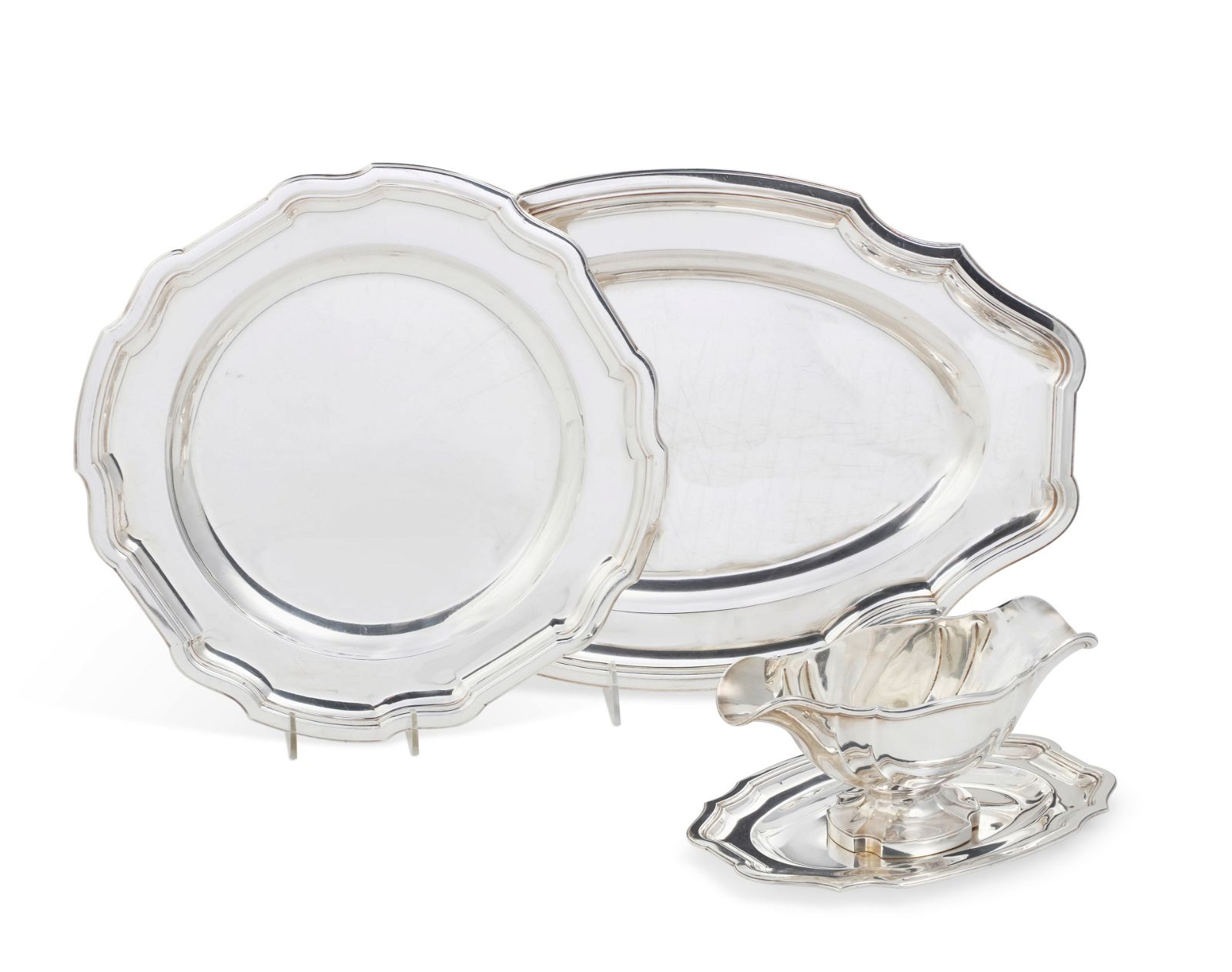 THREE BELGIAN 950 STANDARD SILVER