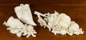THREE BELLEEK PORCELAIN WALL B