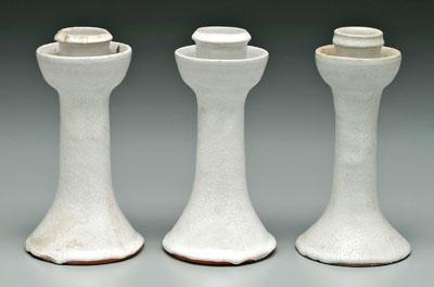 Three Ben Owen candlesticks: