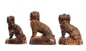 THREE BENNINGTON BROWN GLAZED