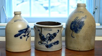Three Bennington VT stoneware