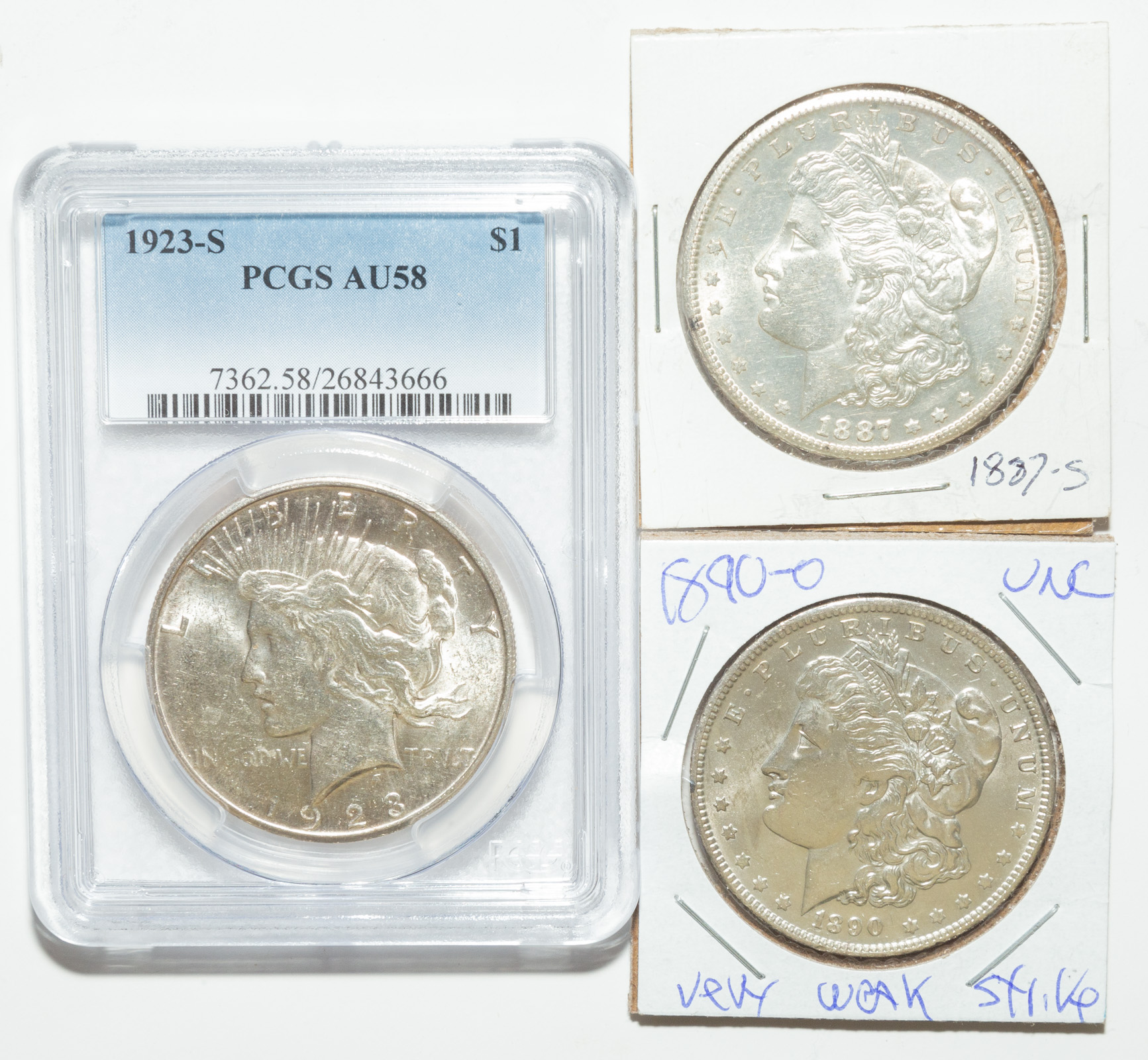 THREE BETTER SILVER DOLLARS