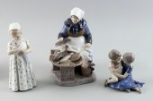 THREE BING & GRØNDAHL PORCELAI
