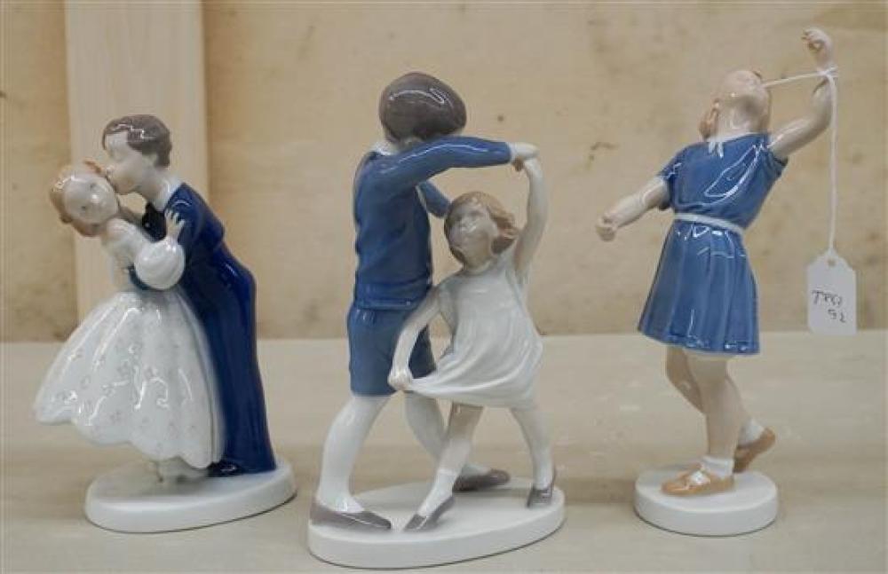 THREE BING & GRONDAHL PORCELAIN