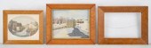THREE BIRDSEYE FRAMESA lot of