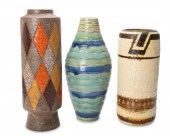 THREE BITOSSI CERAMIC VESSELST