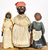 THREE BLACK AMERICANA BOTTLE D