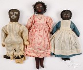 THREE BLACK AMERICANA CLOTH DO