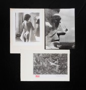 THREE BLACK AND WHITE PHOTOGRA