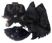THREE BLACK LATE 19TH C. JACKE