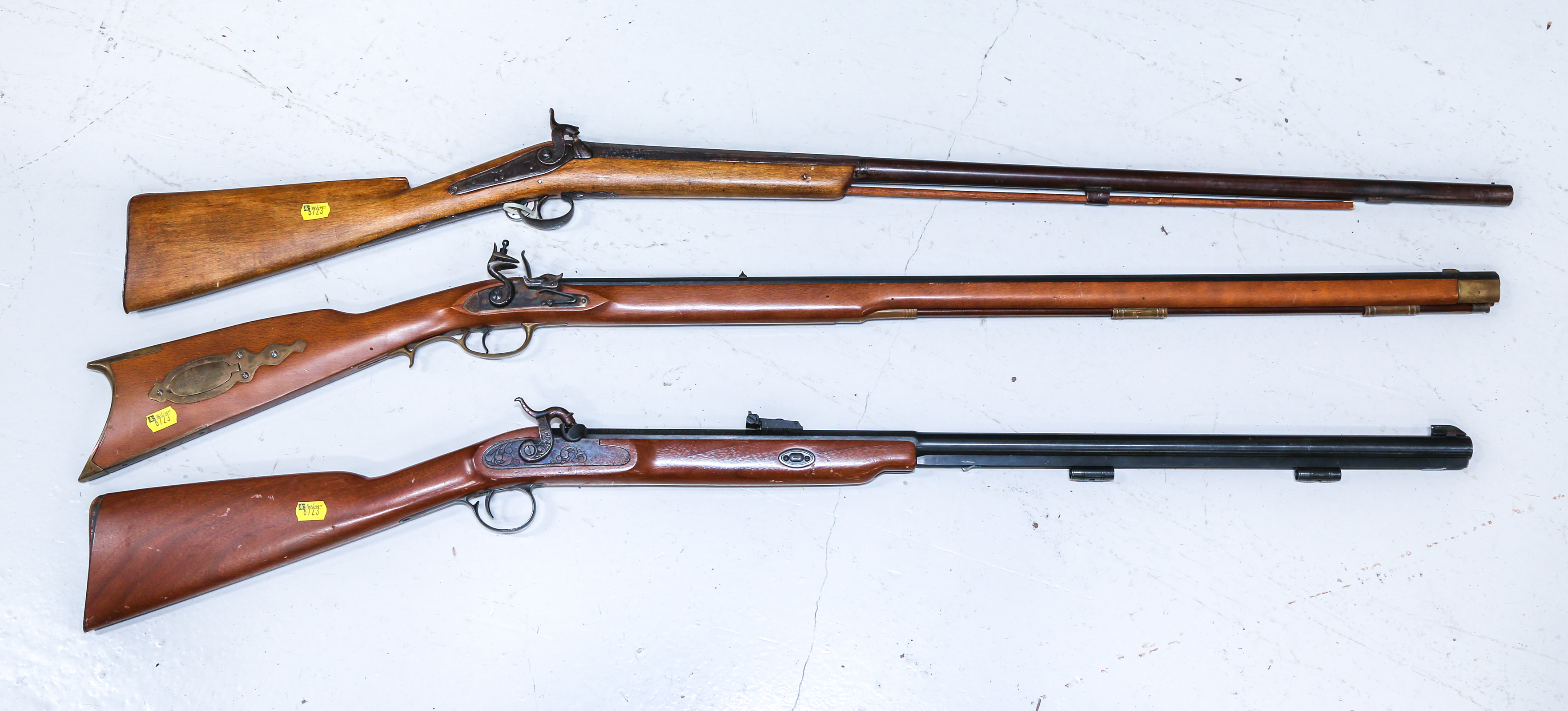 THREE BLACK POWDER RIFLES Including