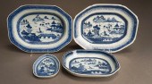 THREE BLUE AND WHITE CANTONWAR