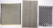 THREE BLUE AND WHITE COVERLETS
