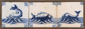 THREE BLUE AND WHITE DELFT TIL
