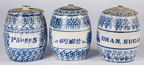 THREE BLUE SPONGEWARE