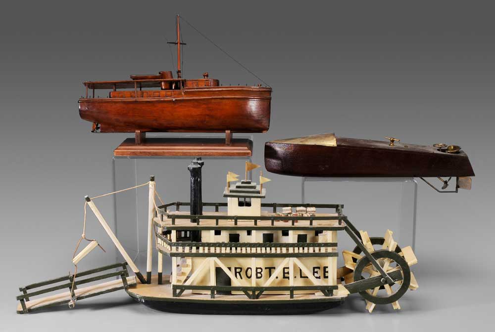 Three Boat Models American, 20th
