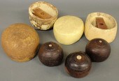 Three bocce balls 5"dia. And f