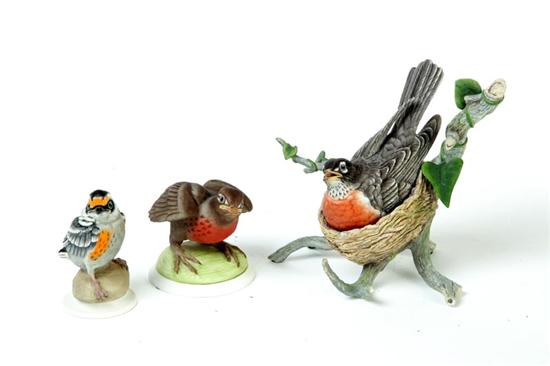 THREE BOEHM BIRDS.  American  2nd