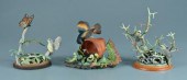 Three Boehm porcelain bird fig