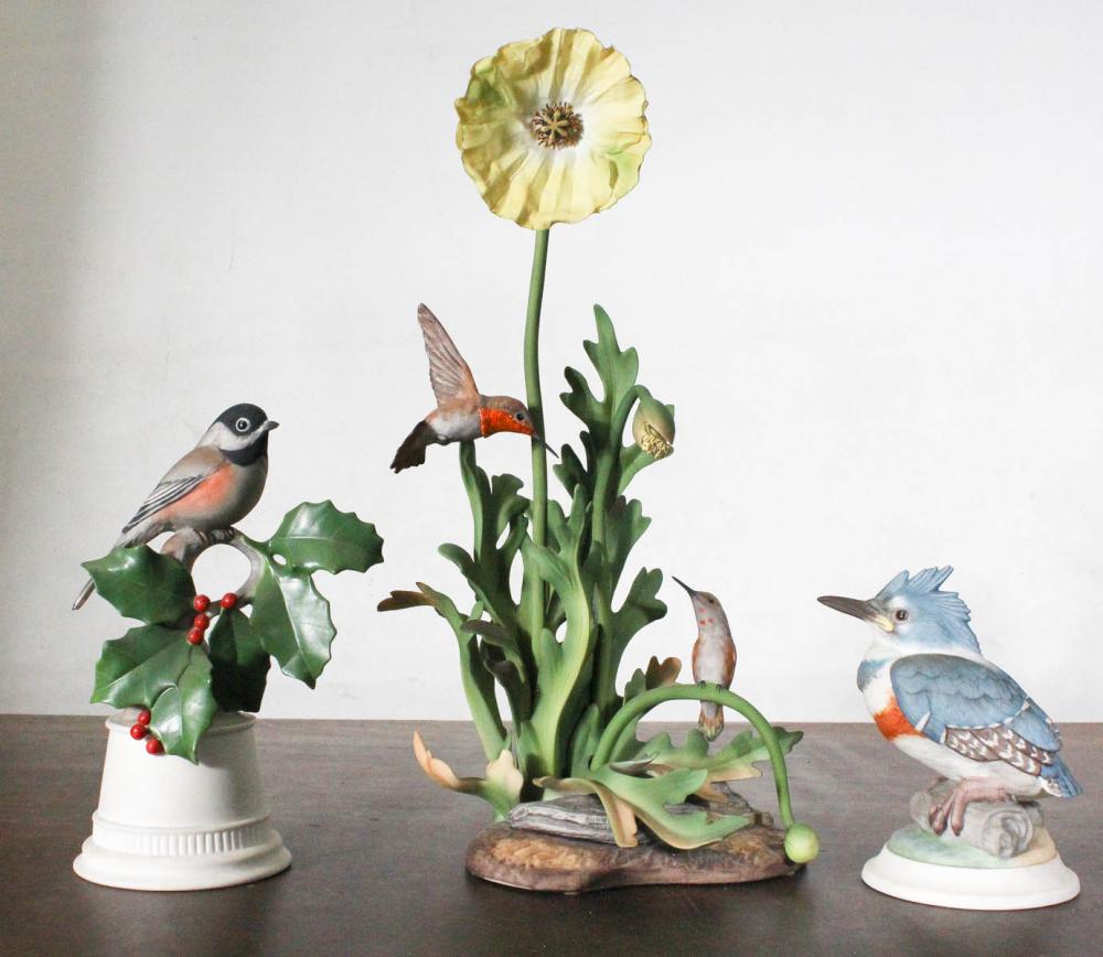 THREE BOEHM PORCELAIN BISQUE