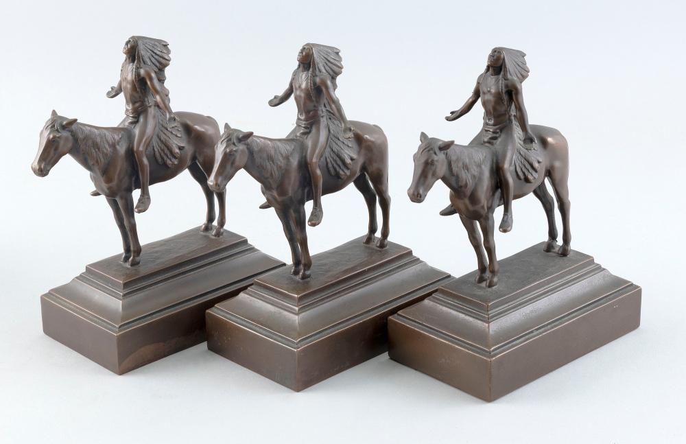 THREE BOOKENDS AFTER CYRUS EDWIN