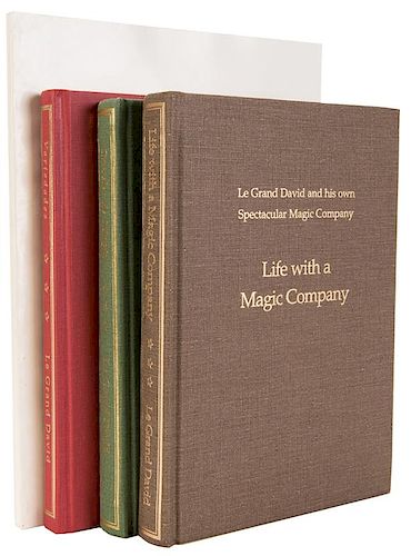 THREE BOOKS ON LE GRAND DAVID MAGIC