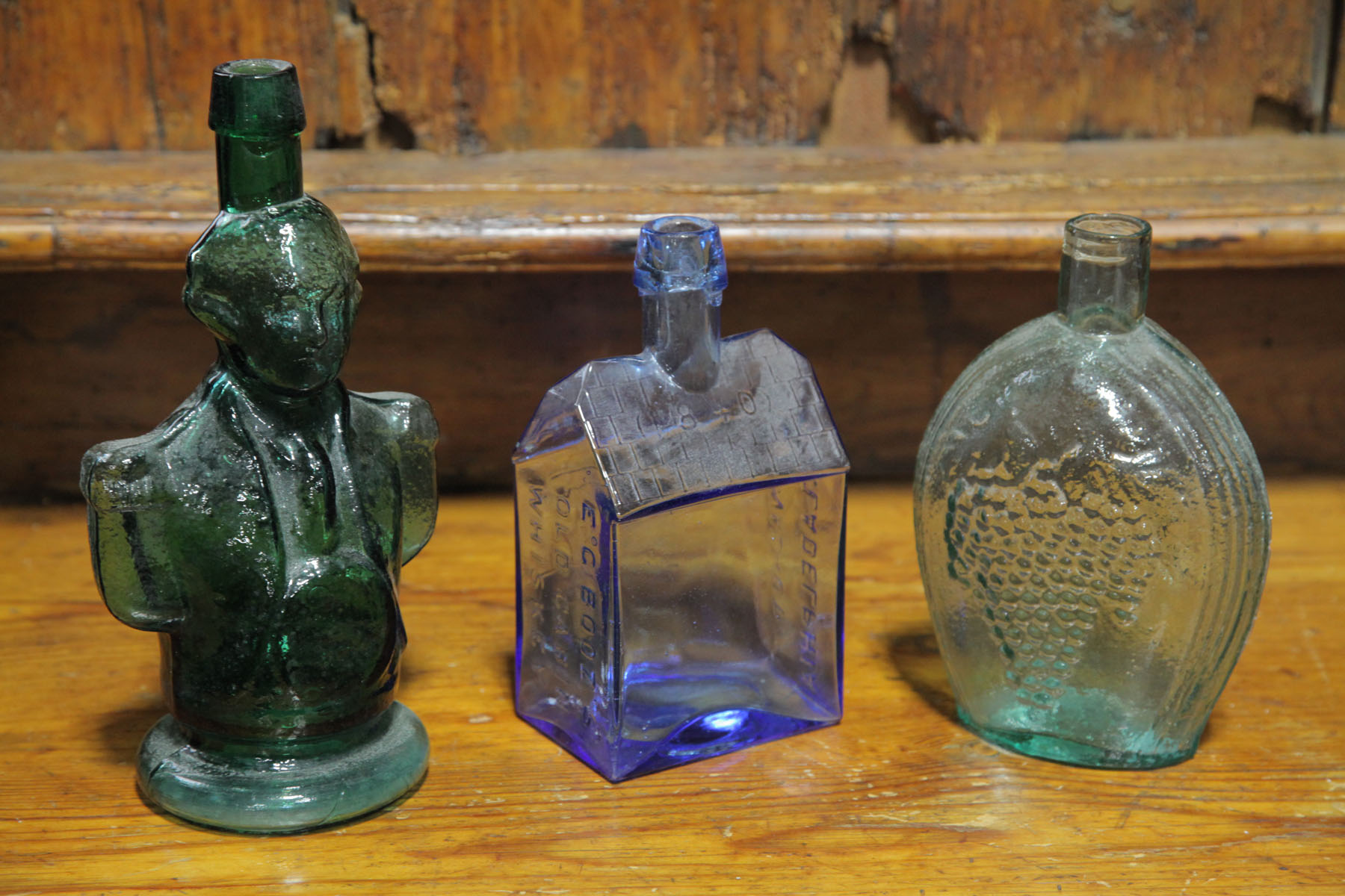 THREE BOTTLES.  American  late 19th