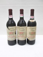 THREE BOTTLES BEAULIEU VINEYAR