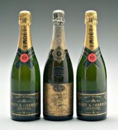 Three bottles Champagne: two b
