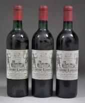 Three bottles of 1972 Chateau