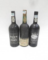 THREE BOTTLES OF DOW'S VINTAGE