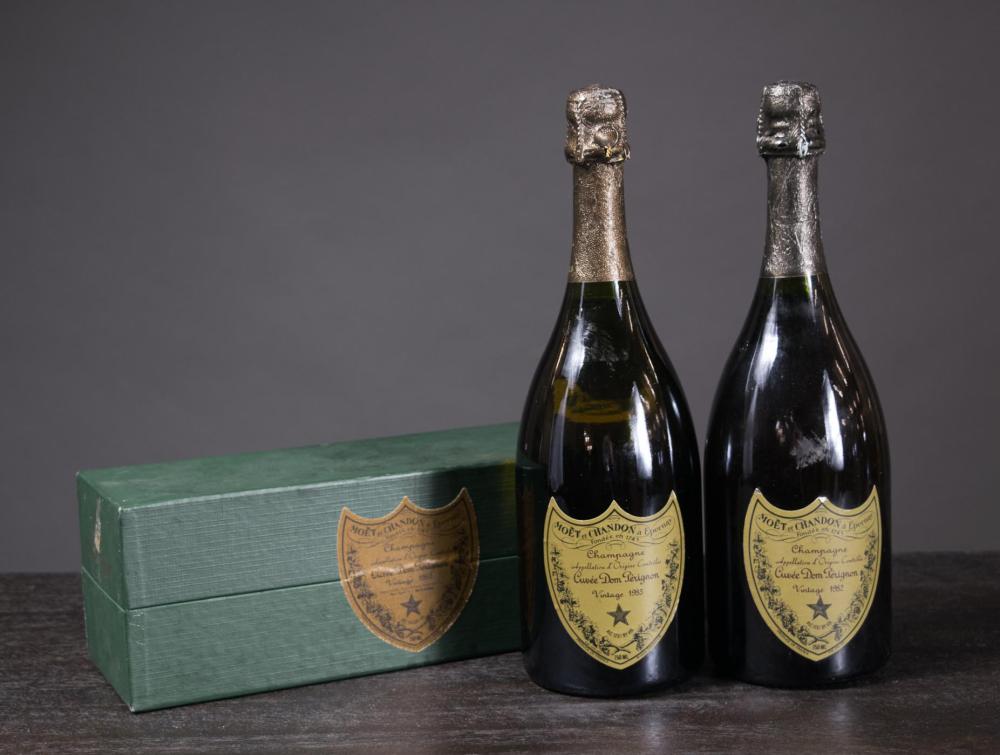 THREE BOTTLES OF FRENCH DOM